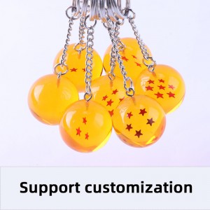 Dragon Ball Z 7 Stars Balls 2,7 cm Pvc Figure Toys Keetchain Star Dragon Ball Z Keyring Fumetts Collection Nuovi regali per bambini